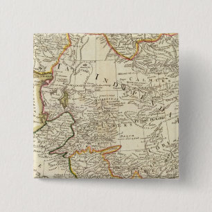 Badge Carré 5 Cm Asie centrale