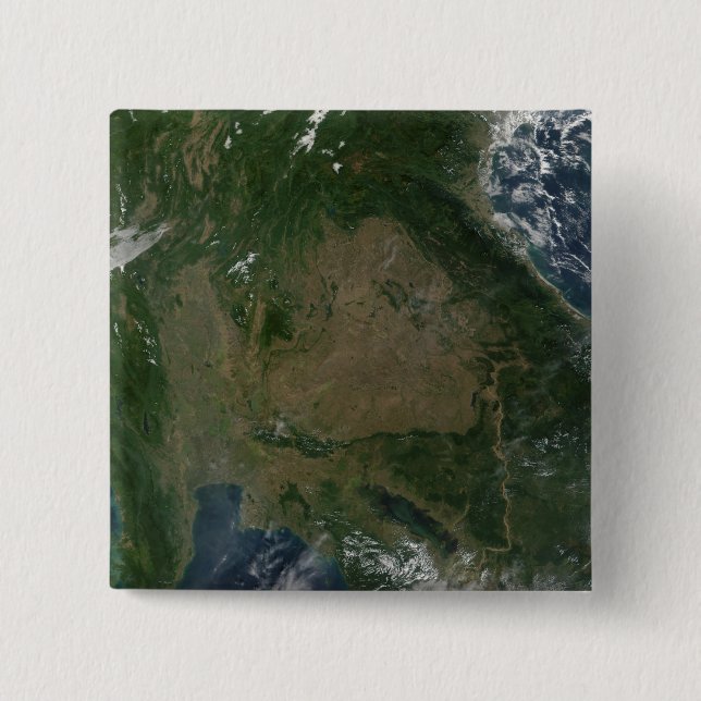 Badge Carré 5 Cm Asie du Sud-Est (Devant)