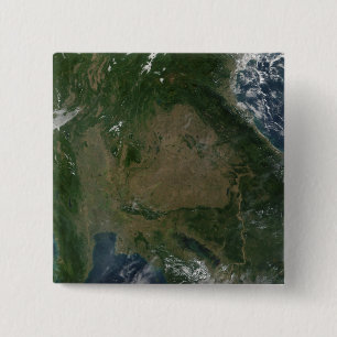 Badge Carré 5 Cm Asie du Sud-Est