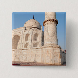 Badge Carré 5 Cm Asie, Inde, Uttar Pradesh, Agra. Le Taj 4