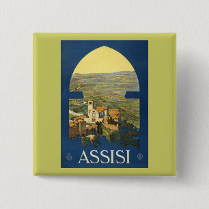 Badge Carré 5 Cm Assisi