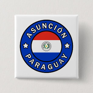 Badge Carré 5 Cm Asunción Paraguay