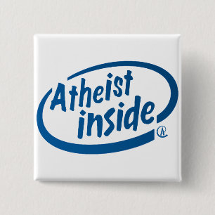 Badge Carré 5 Cm Athée à l'intérieur