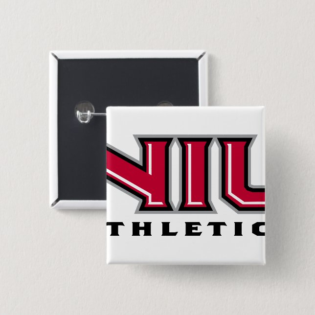 Badge Carré 5 Cm Athlétisme NIU (Devant & derrière)
