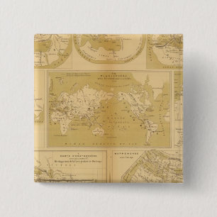 Badge Carré 5 Cm Atlas