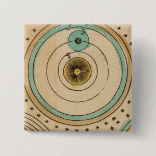 Badge Carré 5 Cm Atlas céleste 6
