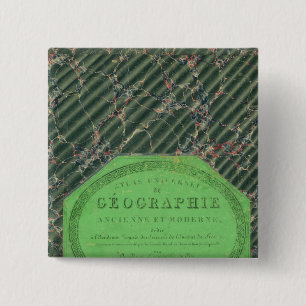 Badge Carré 5 Cm Atlas de la géographie universelle