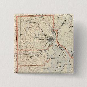 Badge Carré 5 Cm atlas de Rhode Island 2