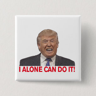 Badge Carré 5 Cm Atout : Moi seul peux le faire !