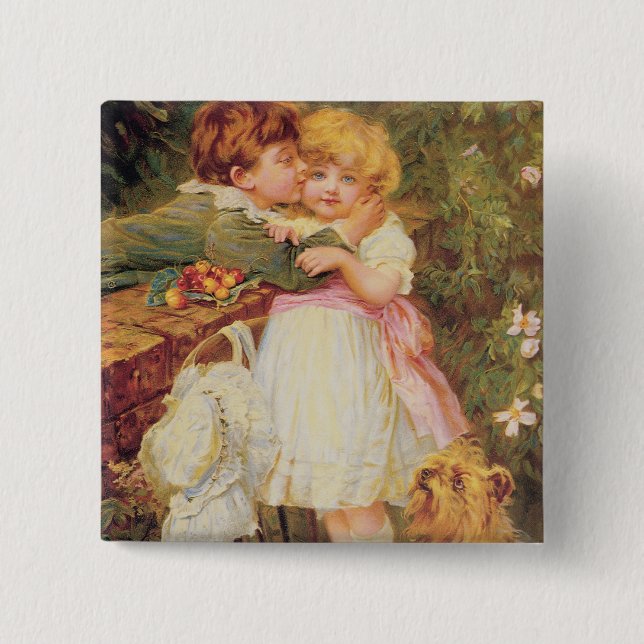 Badge Carré 5 Cm Au-dessus du mur de jardin (Devant)