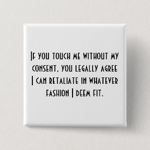 Badge Carré 5 Cm Aucun consentement Ver.2