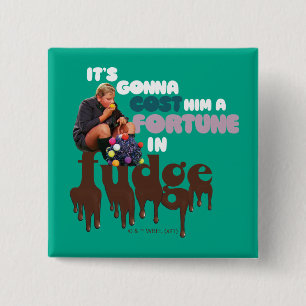 Badge Carré 5 Cm Augustus Gloop - A Fortune in Fudge