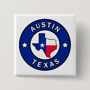 Badge Carré 5 Cm Austin Texas