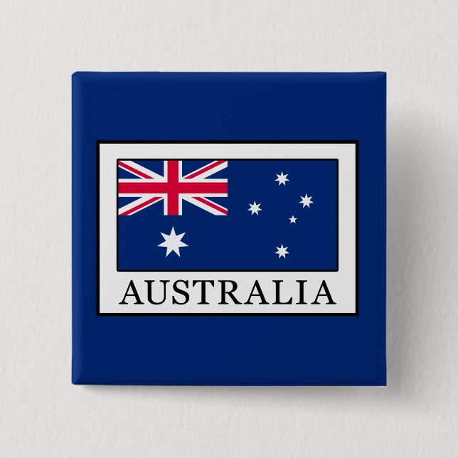 Badge Carré 5 Cm Australie (Devant)