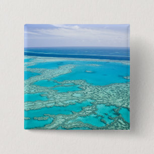 Badge Carré 5 Cm Australie, Queensland, côte de Whitsunday, Grand 3