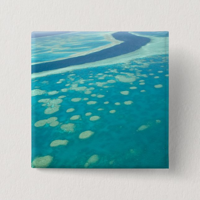 Badge Carré 5 Cm Australie, Queensland, Whitsunday Coast, Great 4 (Devant)