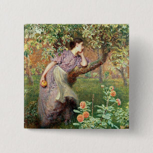 Badge Carré 5 Cm Automne, 1865