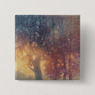 Badge Carré 5 Cm Automne coloré