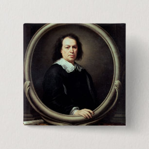 Badge Carré 5 Cm Autoportrait, c.1670-73