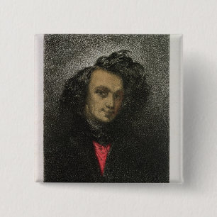 Badge Carré 5 Cm Autoportrait, habillé pour 'Hernani