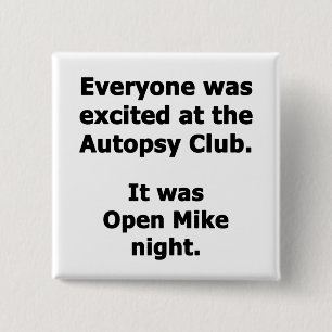 Badge Carré 5 Cm Autopsie Club