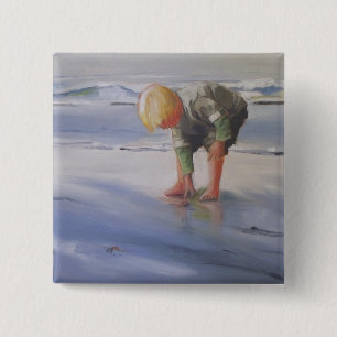 Badge Carré 5 Cm Autre grande coquille