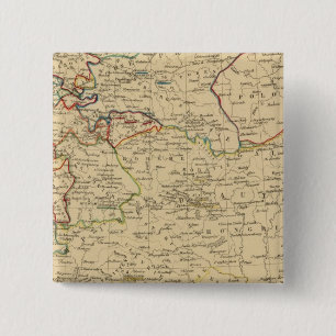 Badge Carré 5 Cm Autriche, Prusse, Conflit d'Allemagne, Pologne