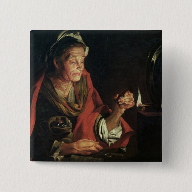 Badge Carré 5 Cm Avarice (Devant)