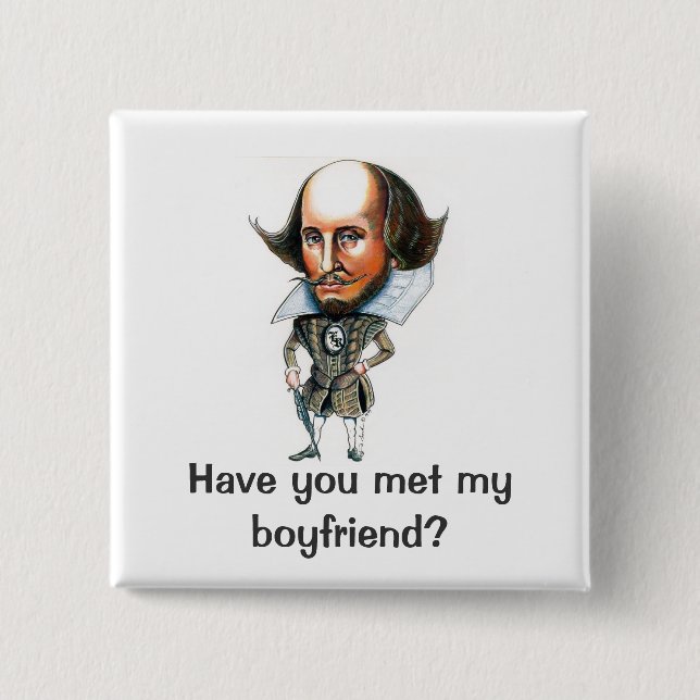 Badge Carré 5 Cm Avez-vous rencontré mon ami ? (Devant)