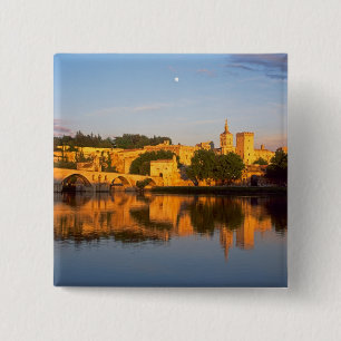 Badge Carré 5 Cm Avignon, Vaucluse, Provence, France, Rhône