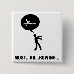 Badge Carré 5 Cm Aviron