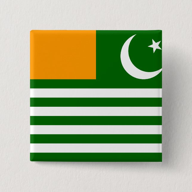 Badge Carré 5 Cm Azad Cachemire, Pakistan (Devant)
