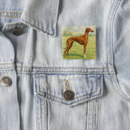 Badge Carré 5 Cm Azawakh