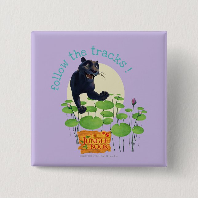 Badge Carré 5 Cm Bagheera 2 (Devant)