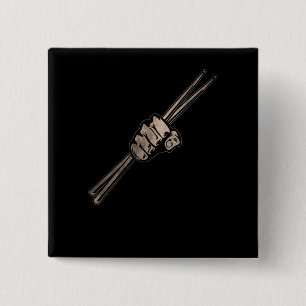 Badge Carré 5 Cm Baguette pour batterie