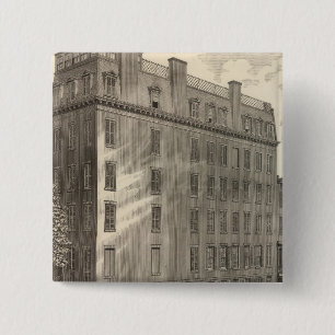 Badge Carré 5 Cm Bains turcs et romains de Lexington Avenue