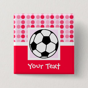 Badge Carré 5 Cm Bal de soccer