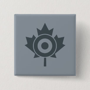 Badge Carré 5 Cm Balise Mod Roundel Feuille d'érable canadienne