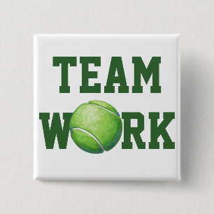 Badge Carré 5 Cm Balle de tennis
