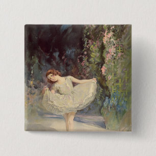 Badge Carré 5 Cm Ballet