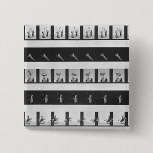 Badge Carré 5 Cm Bandes d'image pour un praxinoscope