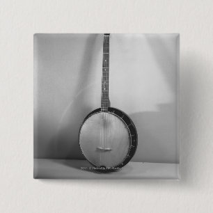 Badge Carré 5 Cm Banjo B&W