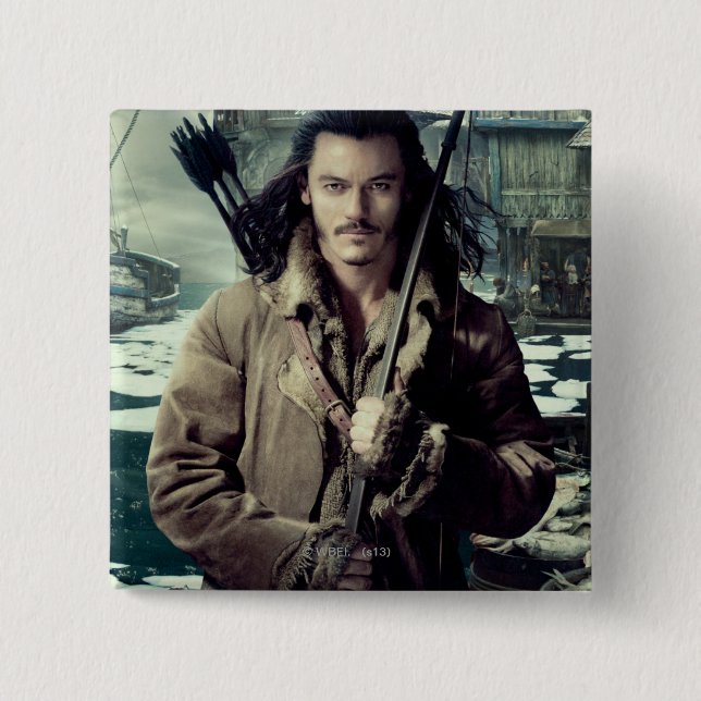 Badge Carré 5 Cm BARD THE BOWMAN™ à Laketown (Devant)