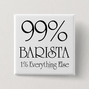 Badge Carré 5 Cm Barman de 99%