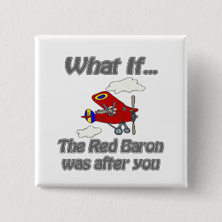 Badge Carré 5 Cm Baron rouge