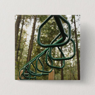 Badge Carré 5 Cm Barres de singe