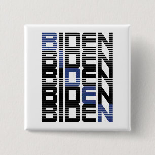 Badge Carré 5 Cm Bases de texte BIDEN