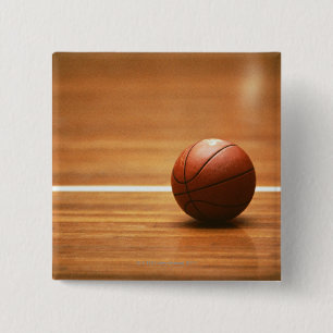 Badge Carré 5 Cm Basket-ball