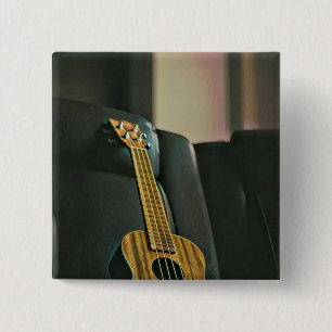 Badge Carré 5 Cm basse acoustique guitare électrique cadeau