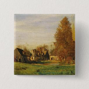 Badge Carré 5 Cm Basse cour